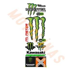 MONSTER KARMA STİCKER SETİ 11 Parça - UNİVERSAL