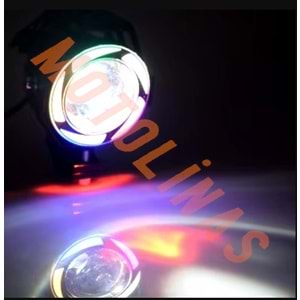 U7 SİS FARI 5 RENK (2 Lİ SET) - MOTOSİKLET
