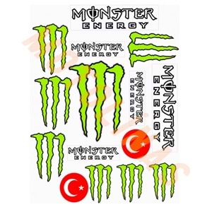 STİCKER SETİ [A4] [MONSTER 15 PARÇA] - UNİVERSAL