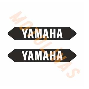 YAMAHA UYUMLU 7,5cm X 1,5 cm ÖZEL LOGO DAMLA STICKER 2 li