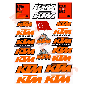 STİCKER SETİ [A4] [KTM 21 PARÇA] - UNİVERSAL
