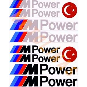 STİCKER SETİ [A4] [M POWER 10 PARÇA] - UNİVERSAL