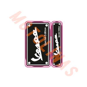 VESPA KARE DAMLA STİCKER İKİLİ SET [SİYAH/BEYAZ] - MUHTELİF