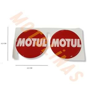 YUVARLAK DAMLA STİCKER [MOTUL] TAKIM Boyut : 4X4cm