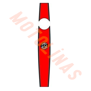 DEPO ÜSTÜ ETİKET [KUBA YAZILI] [KIRMIZI] BENZİN VE SUDAN ETKİLENMEYEN ÜRÜN