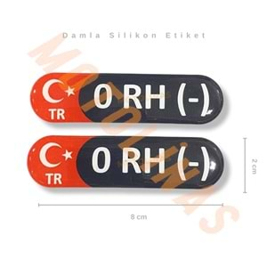 KAN GRUBU 2 Lİ [DAMLA SİLİKONLU] [0RH-] - ÜRETİM