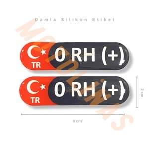 KAN GRUBU 2 Lİ [DAMLA SİLİKONLU] [0RH+] - ÜRETİM