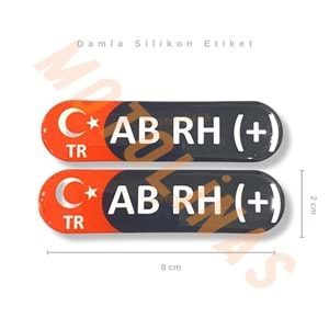 KAN GRUBU 2 Lİ [DAMLA SİLİKONLU] [ABRH+] - ÜRETİM