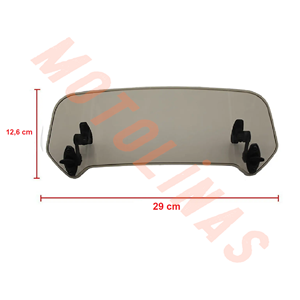 ÖN SİPERLİK UZATMA / DEFLEKTÖR FÜME [AÇI AYARLI] [12,6cm/29cm] - UNİVERSAL