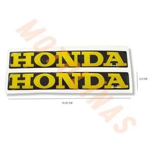 DAMLA STİCKER HONDA SARI 2 li - UNİVERSAL