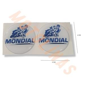 YUVARLAK DAMLA STİCKER [MONDİAL] TAKIM Boyut : 5x5cm