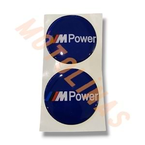 DAMLA STİCKER 2 li [5X5 cm] MPOWER LACİVERT DAMLA SİLİKON ETİKET