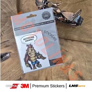 MOTORUMA DOKUNMA ETİKETİ [GORİL] 3M STİCKER- UNİVERSAL