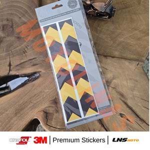 ŞERİT 2li SET ETİKETİ [SARI] [REFLEKTİF] 3M STİCKER ÇANTA ETİKETİ- UNİVERSAL