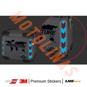 ŞERİT 2li SET ETİKETİ [MAVİ] [REFLEKTİF] 3M STİCKER ÇANTA ETİKETİ- UNİVERSAL