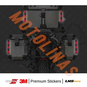 ŞERİT 2li SET ETİKETİ [KIRMIZI] [REFLEKTİF] 3M STİCKER ÇANTA ETİKETİ- UNİVERSAL