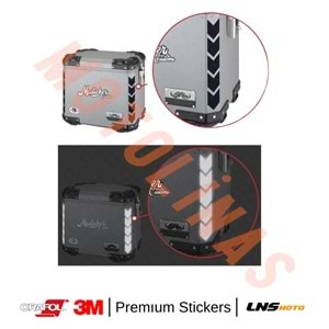 ŞERİT 2li SET ETİKETİ [SİYAH] [REFLEKTİF] 3M STİCKER ÇANTA ETİKETİ- UNİVERSAL
