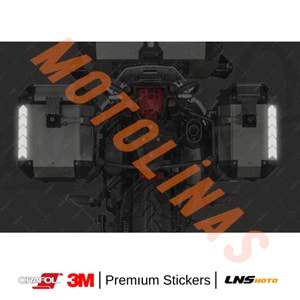 ŞERİT 2li SET ETİKETİ [SİYAH] [REFLEKTİF] 3M STİCKER ÇANTA ETİKETİ- UNİVERSAL