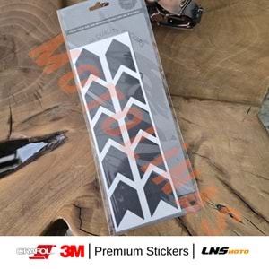 ŞERİT 2li SET ETİKETİ [SİYAH] [REFLEKTİF] 3M STİCKER ÇANTA ETİKETİ- UNİVERSAL
