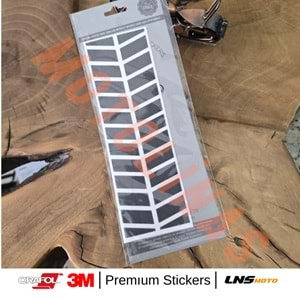 ŞERİT 2li SET ETİKETİ [SİYAH/V2] [REFLEKTİF] 3M STİCKER ÇANTA ETİKETİ- UNİVERSAL