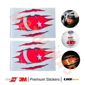 PENÇE AY YILDIZ METAL DESENLİ [REFLEKTİF] 3M STİCKER- UNİVERSAL
