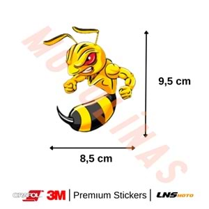 KASLI ARI YAZILI ETİKET 3M STİCKER- UNİVERSAL