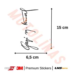 GAZİ M. KEMAL YAZISI [SİYAH] REKLEFTİF YAZILI ETİKET 3M STİCKER- UNİVERSAL