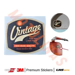 VİNTAGE ETİKETİ 3M STİCKER- UNİVERSAL
