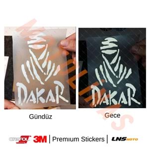 DAKAR ETİKETİ BEYAZ [REFLEKTİF] 3M STİCKER- UNİVERSAL