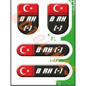 KAN GRUBU 4 LÜ [DAMLA SİLİKONLU] [BRH-]