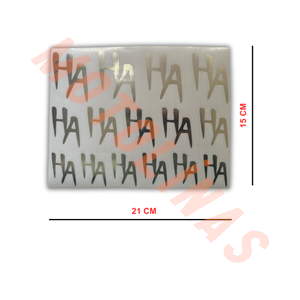 STİCKER SETİ [A5] HAHAHA 15x21cm NİKEL - UNİVERSAL