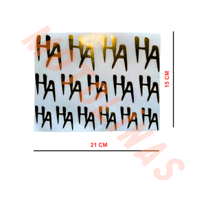 STİCKER SETİ [A5] HAHAHA 15x21cm SİYAH- UNİVERSAL