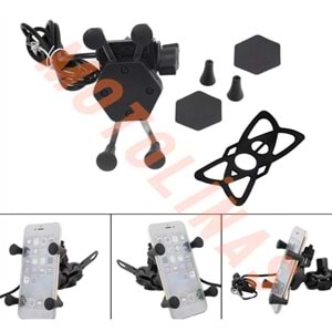 TELEFON TUTUCU [AYNA BAĞLANTI] USB li [AHTAPOT] - MUHTELİF