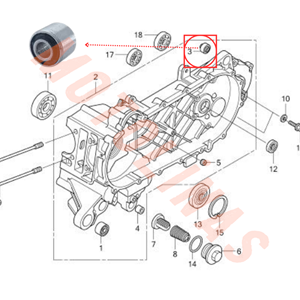 ARKA AMORTİSÖR ALT TAKOZU ORJİNAL - HONDA SPACY /ACTİVA S / ACTİVA