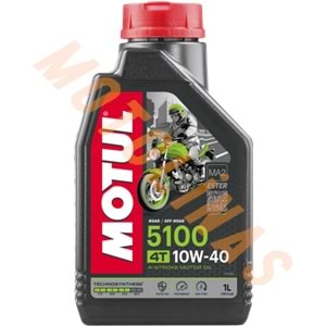 MOTUL YAĞ - 5100 [10W40] [ESTERLİ] 4T - 1 LİTRE