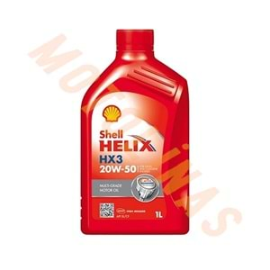 SHELL Adcence Ax3 20W50 4T Yağ 1 Litre Kırmızı Kutu