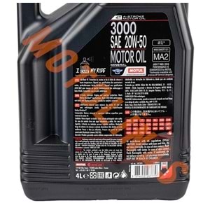 MOTUL YAĞ - 3000 [20W50] [MİNERAL] 4T - 4 LİTRE