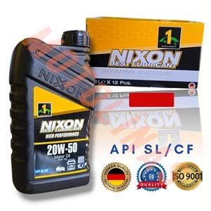 20w50 MOTOSİKLET YAĞI NİXON LUBRICANT 1 LİTRE - MOTOSİKLET