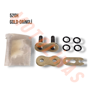 ZİNCİR KİLİDİ [ 520H KALIN ORİNGLİ / GOLD ] - MUHTELİF