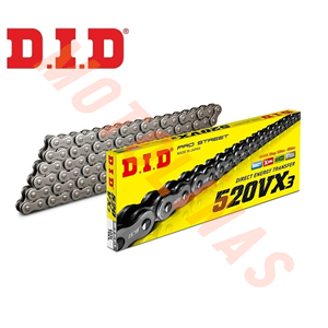 DID ZİNCİR [ORJİNAL-MADE IN JAPAN] 520VX3 ÇELİK X-RİNG 112 BAKLA