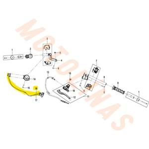 1. GAZ TELİ OEM - CFMOTO SR250 (2021-2022)