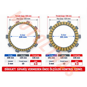 DEBRYAJ BALATASI [ORJİNAL] [3+3 E5 2022 ve sonrası] - CF NK250 SR250 SR450