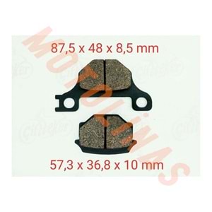 ARKA FREN DİSK BALATASI ORJİNAL - MONDİAL 150 X-TREME