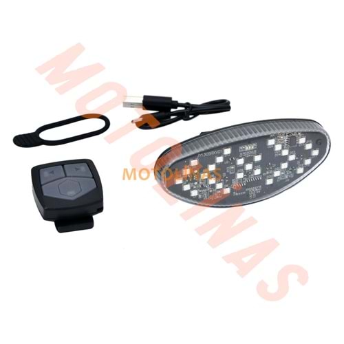 STOP-SİNYAL SETİ [USB ŞARJLI - UZAKTAN KONTROL] RCTS-5031