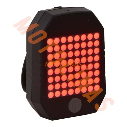 ARKA STOP LEDLİ [64 CHIPS - USB ŞARJLI - HAREKET SENSÖRLÜ]