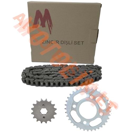ZİNCİR DİŞLİ SET [14T/36T] [428H x 110L] [100cc] CUB