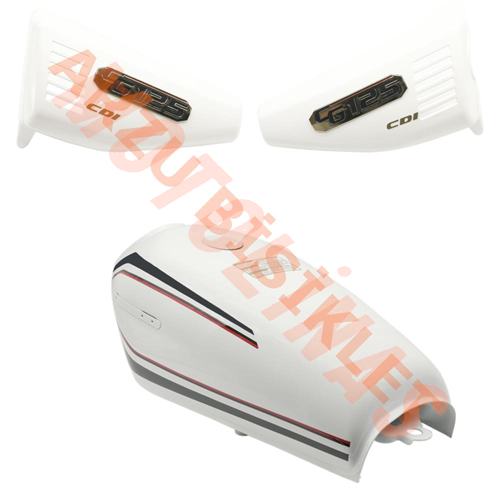 BENZİN DEPOSU VE YAN KAPAKLAR BEYAZ [TAKIM] [OEM] CG