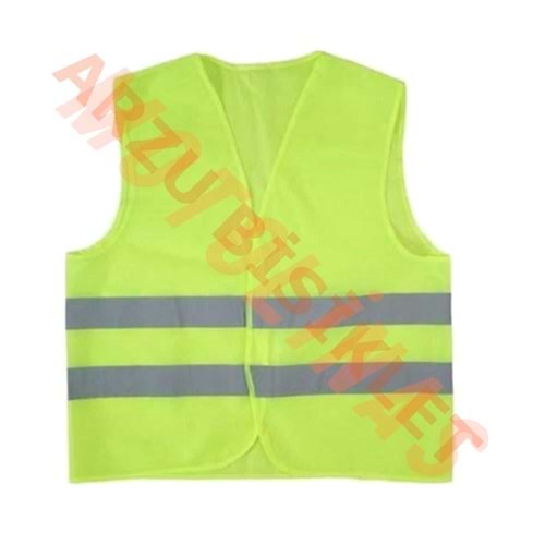 REFLEKTÖRLÜ İKAZ YELEĞİ - CEPSİZ