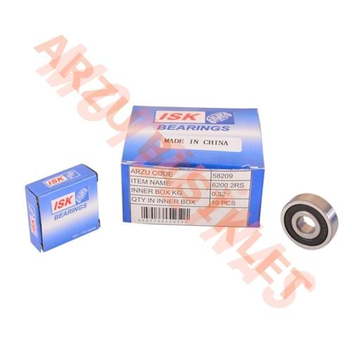 RULMAN [PLASTİK KAPAKLI] 6200