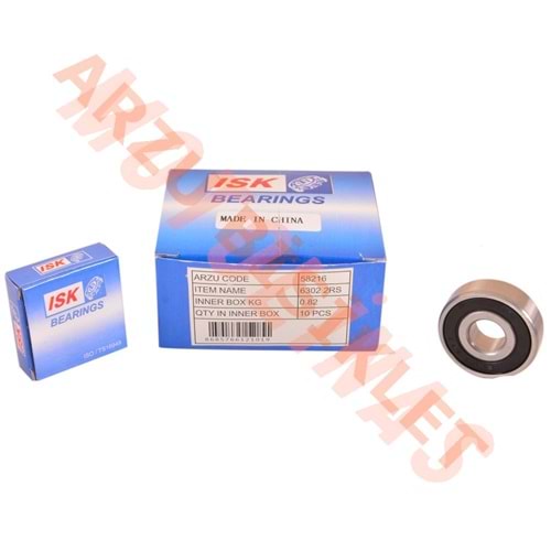 RULMAN [PLASTİK KAPAKLI] 6302